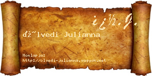 Ölvedi Julianna névjegykártya